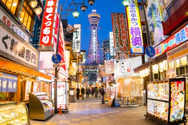 Tour retro de comida callejera de Osaka: Shinsekai